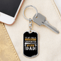 A Carpenter Dad Swivel Keychain Woodworker Dog Tag Stainless Steel or 18k Gold-Express Your Love Gifts