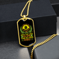 A Dog Loves You More Necklace Stainless Steel or 18k Gold Dog Tag 24" Chain-Express Your Love Gifts