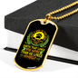 A Dog Loves You More Necklace Stainless Steel or 18k Gold Dog Tag 24" Chain-Express Your Love Gifts