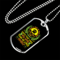 A Dog Loves You More Necklace Stainless Steel or 18k Gold Dog Tag 24" Chain-Express Your Love Gifts