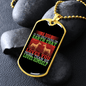 A Dog Loves You More Than Himself Necklace Stainless Steel or 18k Gold Dog Tag 24" Chain-Express Your Love Gifts