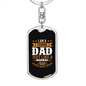 A Fishing Dad Keychain Stainless Steel or 18k Gold Dog Tag Keyring-Express Your Love Gifts