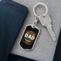 A Fishing Dad Keychain Stainless Steel or 18k Gold Dog Tag Keyring-Express Your Love Gifts