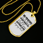 A Forgiving Heart Necklace Stainless Steel or 18k Gold Dog Tag 24" Chain-Express Your Love Gifts