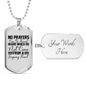 A Forgiving Heart Necklace Stainless Steel or 18k Gold Dog Tag 24" Chain-Express Your Love Gifts