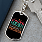 A Freaking Awesome Electrician Swivel Keychain Dog Tag Stainless Steel or 18k Gold-Express Your Love Gifts