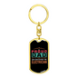 A Freaking Awesome Electrician Swivel Keychain Dog Tag Stainless Steel or 18k Gold-Express Your Love Gifts