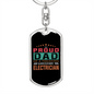 A Freaking Awesome Electrician Swivel Keychain Dog Tag Stainless Steel or 18k Gold-Express Your Love Gifts