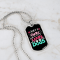 A Girl Who Love Dogs Necklace Stainless Steel or 18k Gold Dog Tag 24" Chain-Express Your Love Gifts