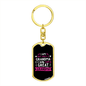 A Great Grandma Mom Keychain Stainless Steel or 18k Gold Dog Tag Keyring-Express Your Love Gifts