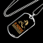 A Horse Gallops With His Lungs Horse Necklace Stainless Steel or 18k Gold Dog Tag 24" Chain-Express Your Love Gifts