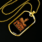 A Horse Inside a Man Horse Necklace Stainless Steel or 18k Gold Dog Tag 24" Chain-Express Your Love Gifts