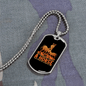 A Horse Inside a Man Horse Necklace Stainless Steel or 18k Gold Dog Tag 24" Chain-Express Your Love Gifts