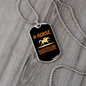 A Horse With His Character Horse Necklace Stainless Steel or 18k Gold Dog Tag 24" Chain-Express Your Love Gifts