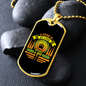 A House Without a Dog Necklace Stainless Steel or 18k Gold Dog Tag 24" Chain-Express Your Love Gifts