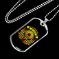 A House Without a Dog Necklace Stainless Steel or 18k Gold Dog Tag 24" Chain-Express Your Love Gifts