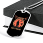 A Hunter Not A Killer Hunting Necklace Stainless Steel or 18k Gold Dog Tag 24"-Express Your Love Gifts