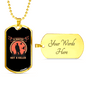 A Hunter Not A Killer Hunting Necklace Stainless Steel or 18k Gold Dog Tag 24"-Express Your Love Gifts