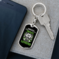 A Legend Swivel Trucker Keychain Dog Tag Stainless Steel or 18k Gold-Express Your Love Gifts