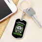 A Legend Swivel Trucker Keychain Dog Tag Stainless Steel or 18k Gold-Express Your Love Gifts