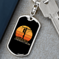 A Lineman'S Mom Swivel Keychain Dog Tag Stainless Steel or 18k Gold-Express Your Love Gifts
