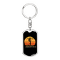 A Lineman'S Mom Swivel Keychain Dog Tag Stainless Steel or 18k Gold-Express Your Love Gifts