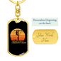 A Lineman'S Mom Swivel Keychain Dog Tag Stainless Steel or 18k Gold-Express Your Love Gifts