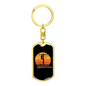 A Lineman'S Mom Swivel Keychain Dog Tag Stainless Steel or 18k Gold-Express Your Love Gifts