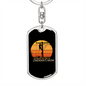 A Lineman'S Mom Swivel Keychain Dog Tag Stainless Steel or 18k Gold-Express Your Love Gifts