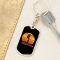 A Lineman'S Mom Swivel Keychain Dog Tag Stainless Steel or 18k Gold-Express Your Love Gifts