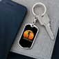 A Lineman'S Mom Swivel Keychain Dog Tag Stainless Steel or 18k Gold-Express Your Love Gifts