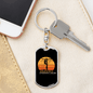 A Lineman'S Mom Swivel Keychain Dog Tag Stainless Steel or 18k Gold-Express Your Love Gifts