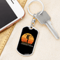 A Lineman'S Mom Swivel Keychain Dog Tag Stainless Steel or 18k Gold-Express Your Love Gifts