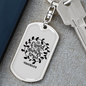 A Loyal Friend Proverbs 17:17 Keychain Stainless Steel or 18k Gold Dog Tag Keyring-Express Your Love Gifts