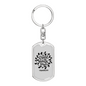 A Loyal Friend Proverbs 17:17 Keychain Stainless Steel or 18k Gold Dog Tag Keyring-Express Your Love Gifts