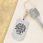 A Loyal Friend Proverbs 17:17 Keychain Stainless Steel or 18k Gold Dog Tag Keyring-Express Your Love Gifts