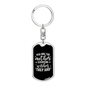 A Mother Everyone Wishes Mom Keychain Stainless Steel or 18k Gold Dog Tag Keyring-Express Your Love Gifts