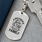A Mother's Love Mom Keychain Stainless Steel or 18k Gold Dog Tag Keyring-Express Your Love Gifts
