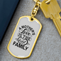 A Mother's Love Mom Keychain Stainless Steel or 18k Gold Dog Tag Keyring-Express Your Love Gifts
