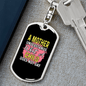 A Mother Understands Mom Keychain Stainless Steel or 18k Gold Dog Tag Keyring-Express Your Love Gifts