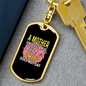 A Mother Understands Mom Keychain Stainless Steel or 18k Gold Dog Tag Keyring-Express Your Love Gifts