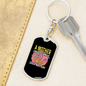 A Mother Understands Mom Keychain Stainless Steel or 18k Gold Dog Tag Keyring-Express Your Love Gifts
