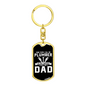 A Plumber Dad Swivel Keychain Dog Tag Stainless Steel or 18k Gold-Express Your Love Gifts