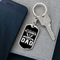 A Plumber Dad Swivel Keychain Dog Tag Stainless Steel or 18k Gold-Express Your Love Gifts