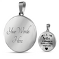 A Sister Is Someone To Dream Necklace Circle Pendant Stainless Steel or 18k Gold 18-22-Express Your Love Gifts