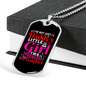 A Trucker's Daughter Trucker Dog Tag Stainless Steel or 18k Gold 24" Chain-Express Your Love Gifts