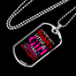 A Trucker's Daughter Trucker Dog Tag Stainless Steel or 18k Gold 24" Chain-Express Your Love Gifts