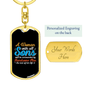 A Woman With All Sons Mom Keychain Stainless Steel or 18k Gold Dog Tag Keyring-Express Your Love Gifts
