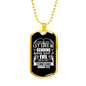 Abhor What Is Evil Romans 12:9 Necklace Stainless Steel or 18k Gold Dog Tag 24" Chain-Express Your Love Gifts