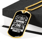 Abhor What Is Evil Romans 12:9 Necklace Stainless Steel or 18k Gold Dog Tag 24" Chain-Express Your Love Gifts